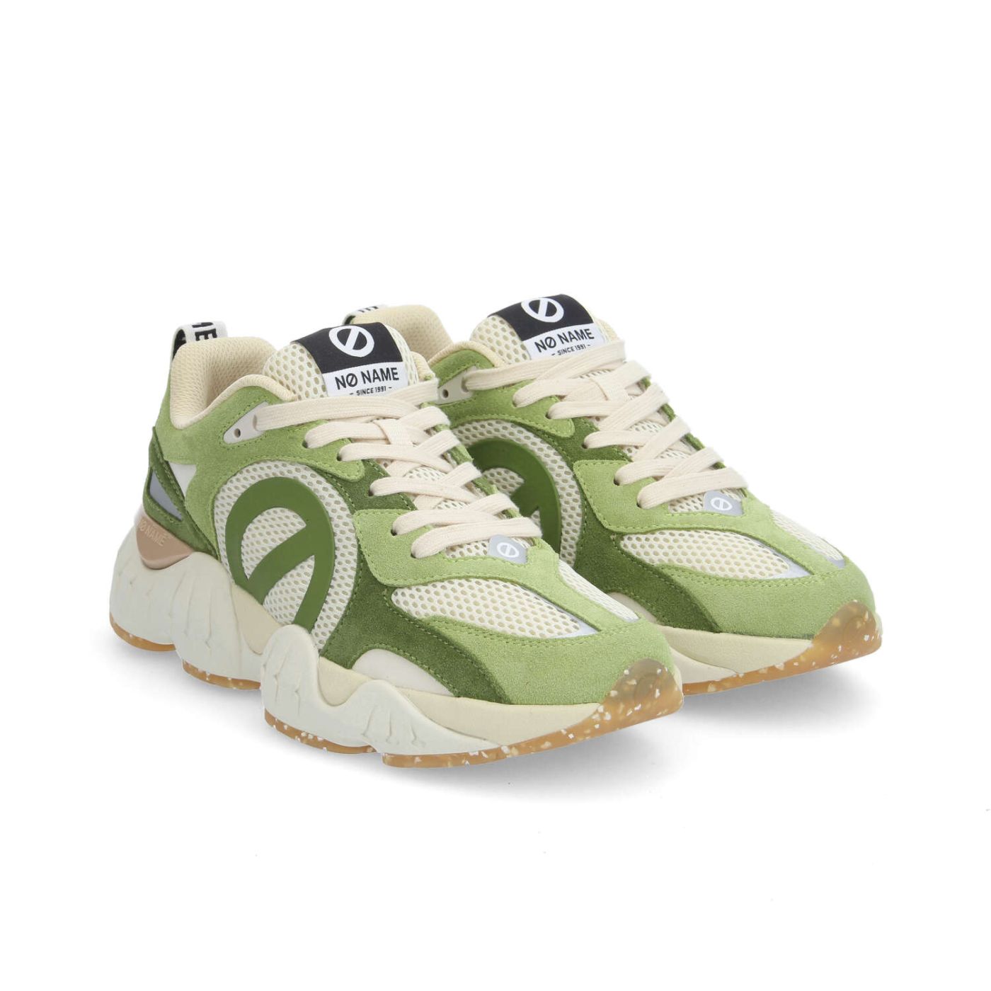 KRAZEE RUNNER M - SUEDE/MESH/SUED - VERDE MELA/BEIGE/VERDE SALVIA